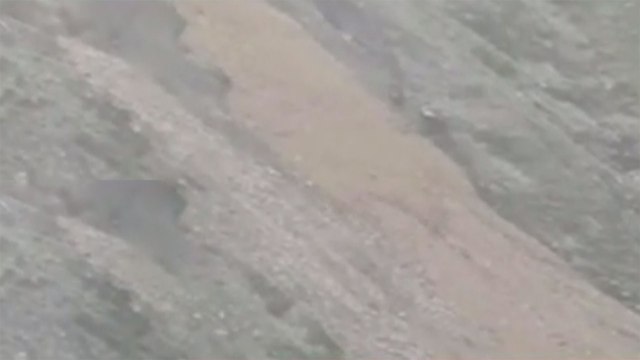 Landslide near Kalsi-Chakrata main road following heavy rain