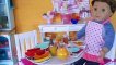 Baby Doll House Cleaning American Girl Doll Kitchen Toys!