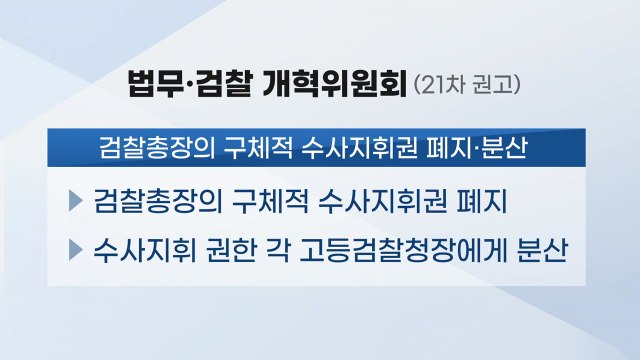 [더뉴스-더정치] 검찰개혁 권고안... 균형과 견제 vs 허수아비 총장 / YTN
