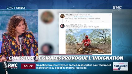 #Magnien, la chronique des réseaux sociaux : Une chasseuse de girafes provoque l'indignation - 28/07