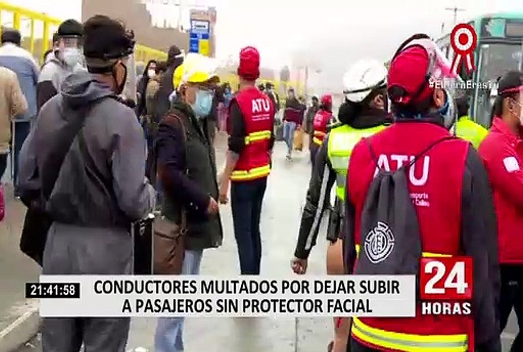 Sancionan a choferes por permitir que pasajeros viajen sin protector facial