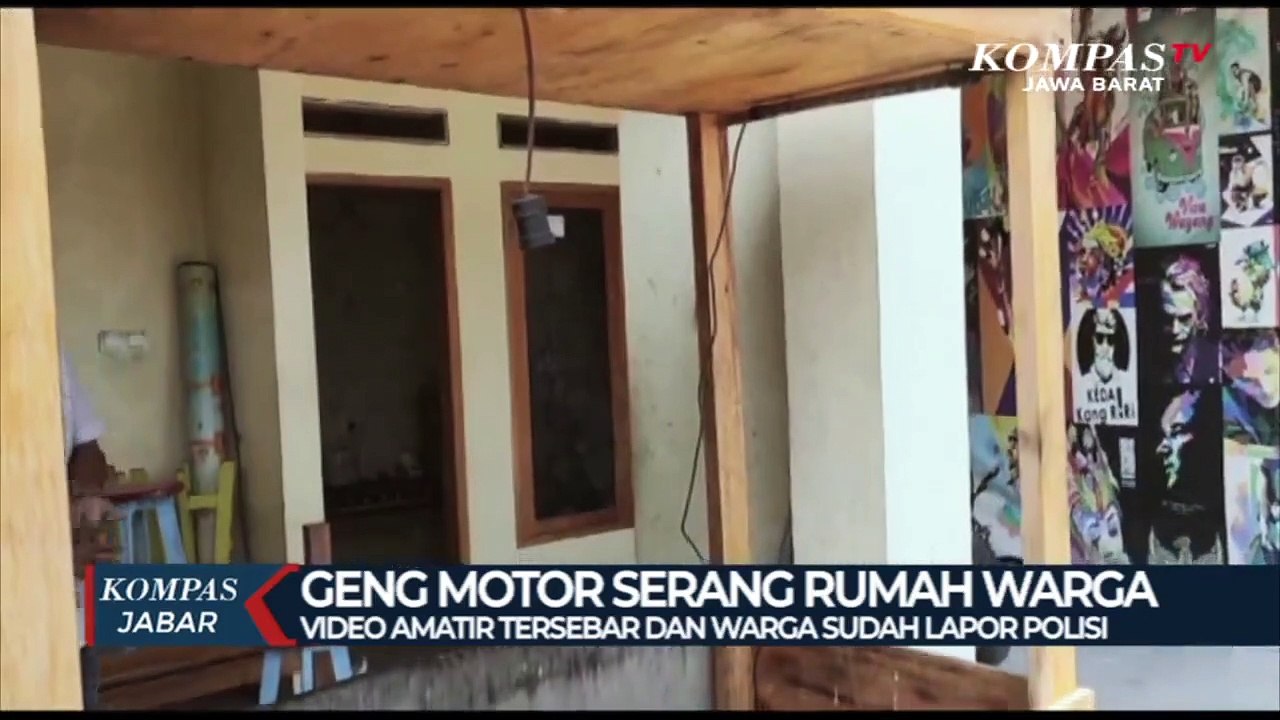 Geng Motor Serang Rumah Warga