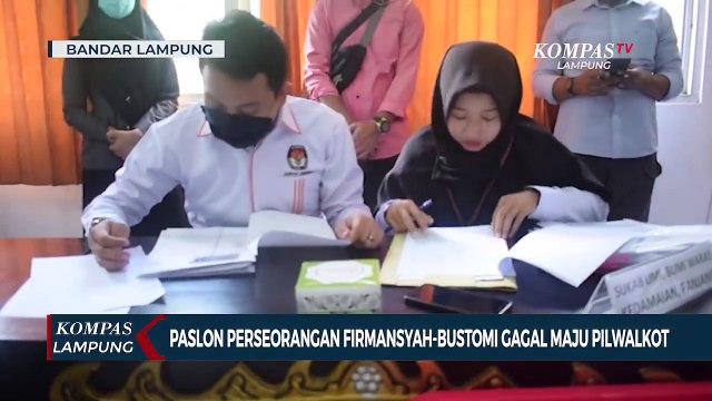 Paslon Perseorangan Firmansyah Bustomi Gagal Maju Pilwalkot Bandar Lampung
