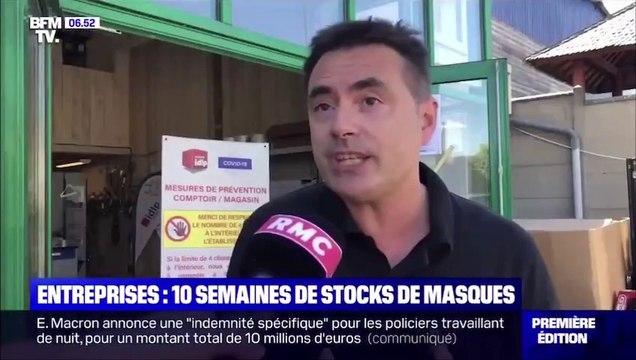 La gestion des masques par le Groupe IDLP explications avec Fabrice GODEFROY - BFM TV - 28.07.2020