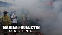 Firefighters tried to extinguished the remaining fire at P. Ocampo, Makati City
