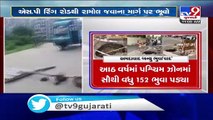 Ahmedabad- Huge pothole opens up on SP ring road-Ramol route