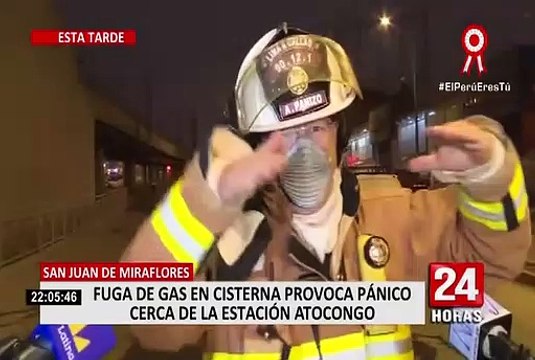 SJM: camión cisterna registró fuga de gas y sembró el pánico cerca de la estación Atocongo