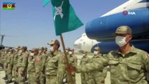 Türk askeri Azerbaycan’da törenle karşılandı