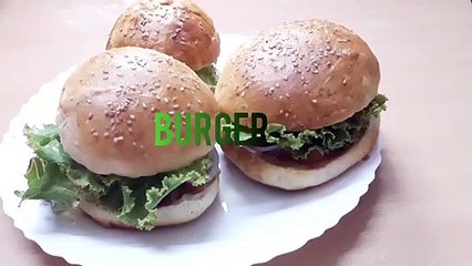 ঘৱে তৈৱী মজাদাৱ বিফ্  বাৰ্গাৱ -- Beef Burger -- Homemade  beef Burger --