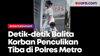 Menangis, Begini Detik-detik Balita Korban Penculikan Pesanggrahan Tiba di Polres Metro Jakarta Selatan