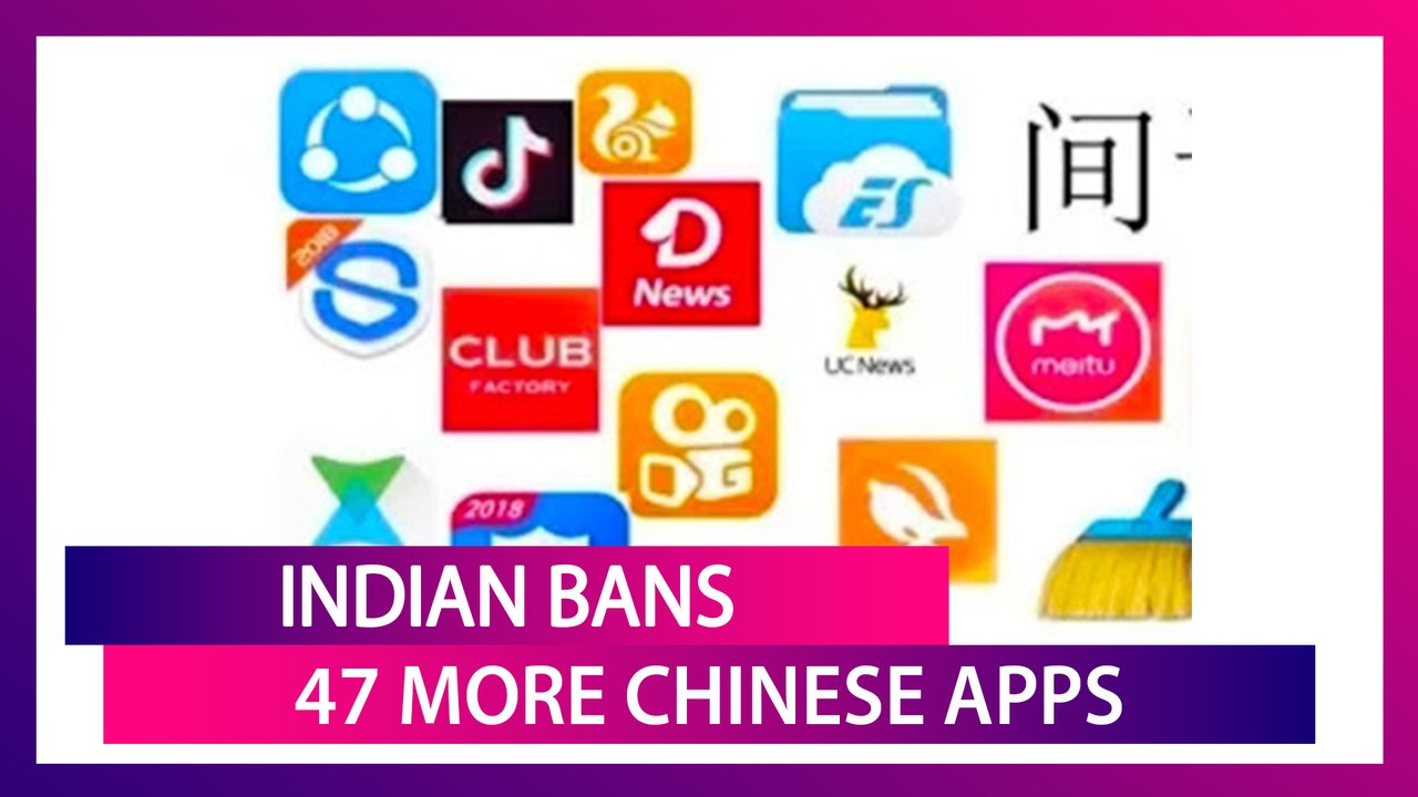 India Bans 47 Clones Of Chinese Apps Banned Ear...