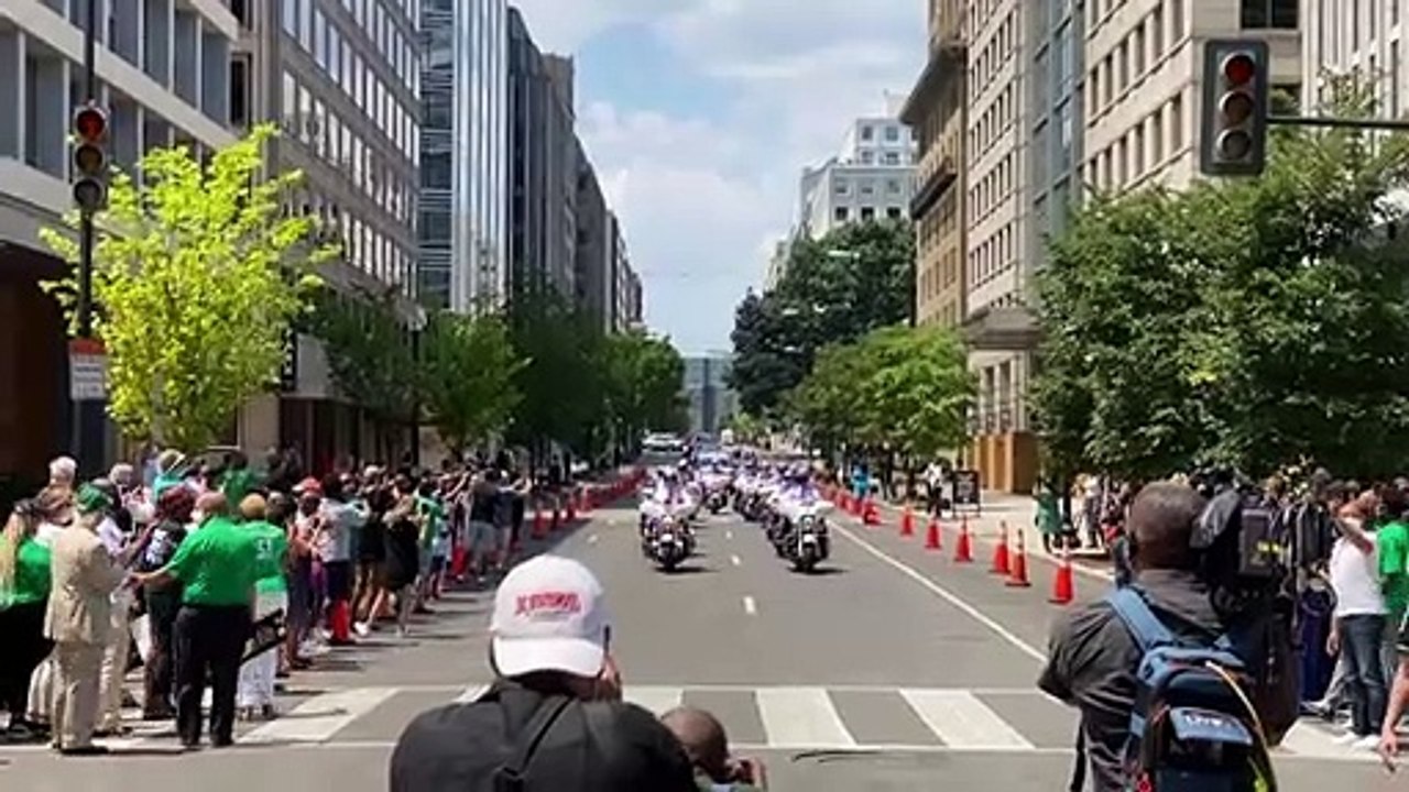 Sarg von US-Bürgerrechtler John Lewis im Kapitol aufgebahrt