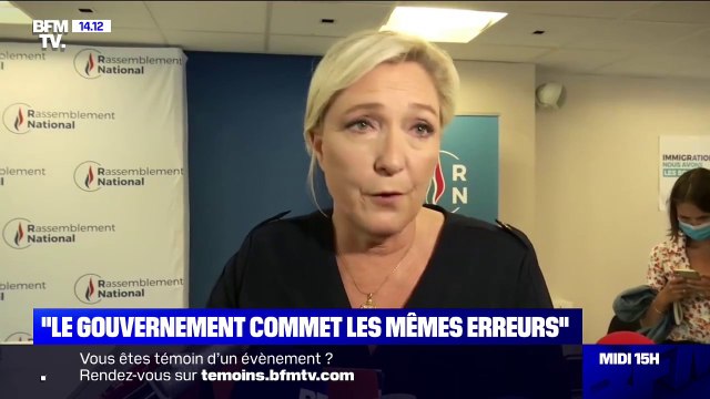 Coronavirus: pour Marine Le Pen, le gouvernement commet les mêmes erreurs
