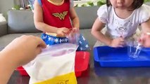Emma and Kate Pretend Play with Polymer Science Experiments for Kids!