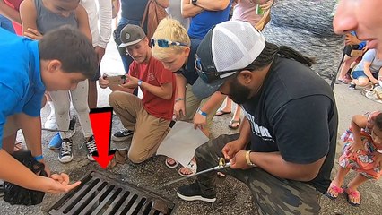 SEWER FISHING and Attacked by Giant Fish