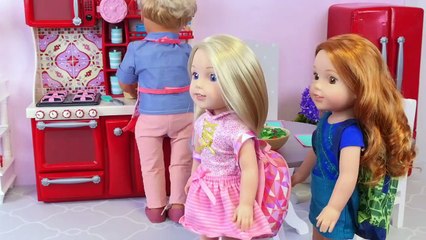 Doll Family Dinner in Kitchen Toy Food by Play Toys!