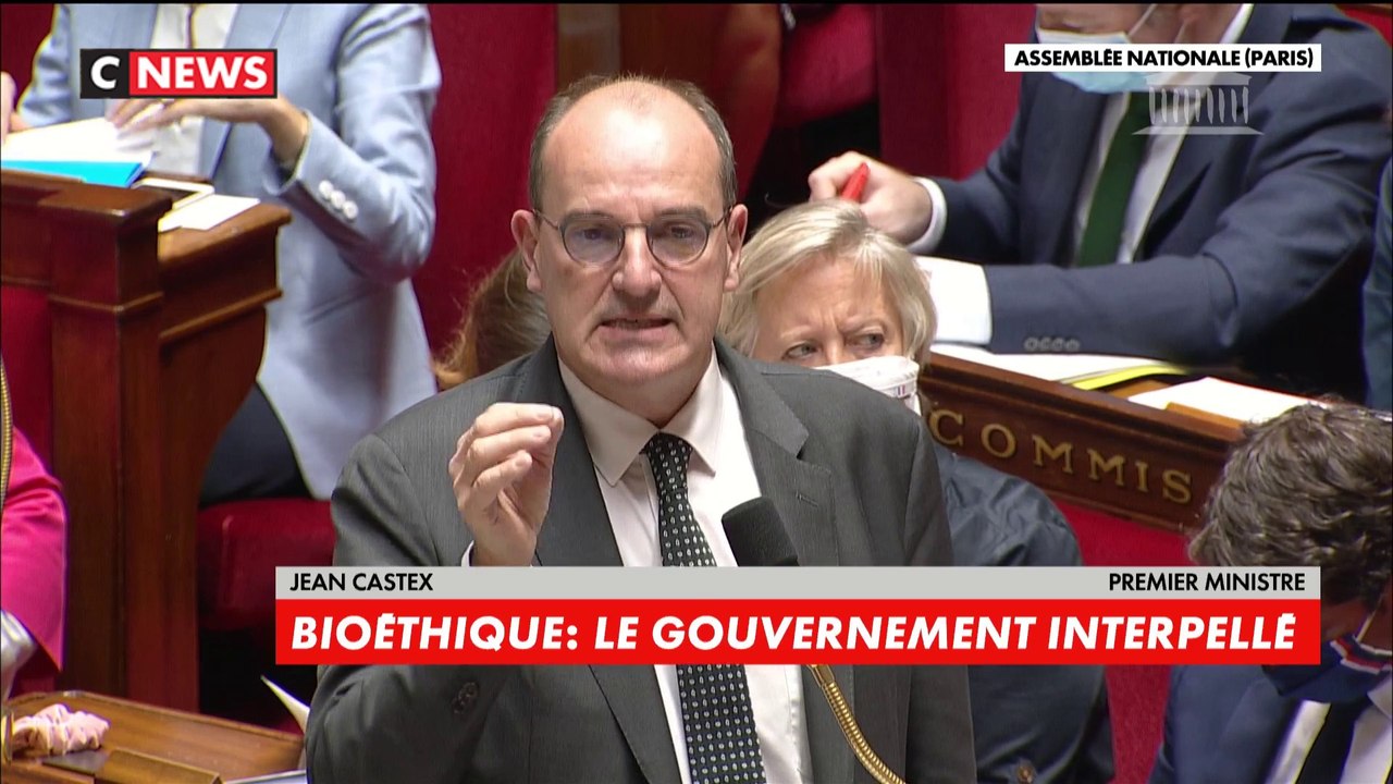 Loi bioéthique : « C’est un texte équilibré et je vous invite toutes et tous à ne pas vous éloigner de cet équilibre », répond Jean Castex aux députés