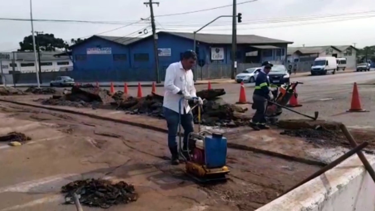 Atenção motorista! Trânsito no viaduto da Av. Rocha Pombo está interditado