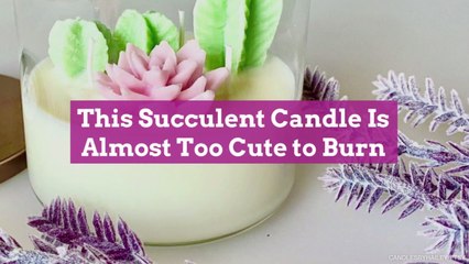 This Succulent Candle Is Almost Too Cute to Burn
