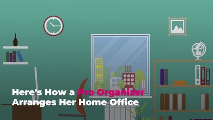 Here's How a Pro Organizer Arranges Her Home Office