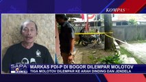 Pelempar Bom Molotov Kantor PDIP Bogor Tak Terekam CCTV