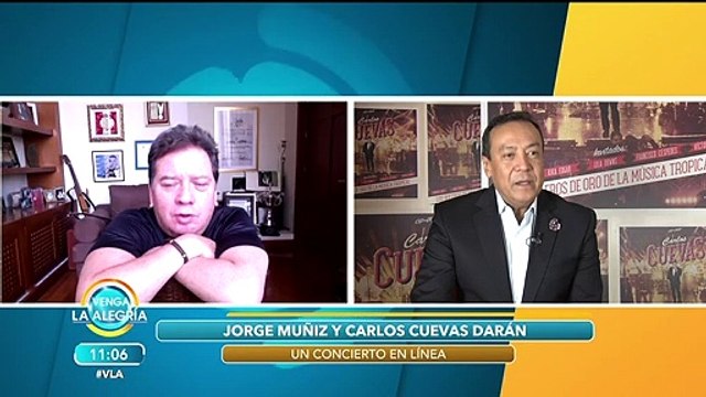 Carlos Cuevas y Jorge Muñiz platican detalles sobre su concierto en línea. | Venga La Alegría