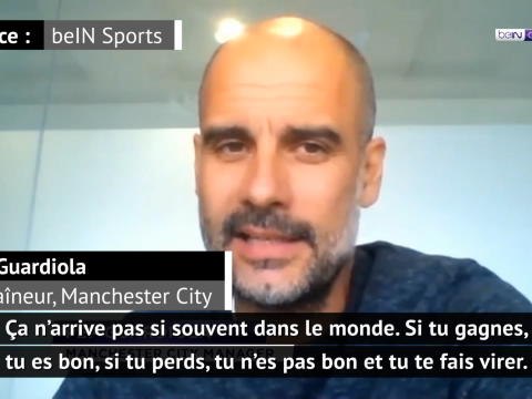 Premier League - Guardiola : Je me sens soutenu à Manchester City