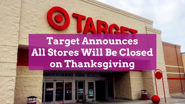 Target Announces All Stores Will Be Closed on Thanksgiving