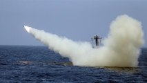 Iran fires missile at mock US aircraft carrier during exercise