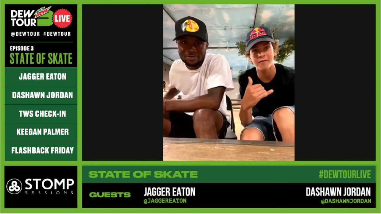 Jagger Eaton, Dashawn Jordan, Keegan Palmer: Dew Tour Live Episode 3
