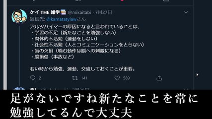 アルツハイマー(認知症)の予防法