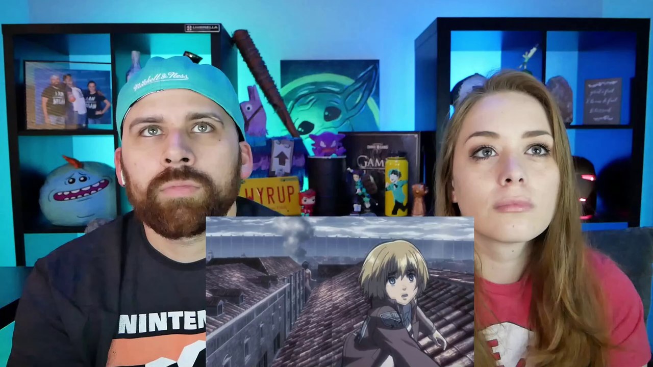 Attack on Titan S1 E8 "I Hear His Heartbeat - Attack on Trost: Part 4" Reaction