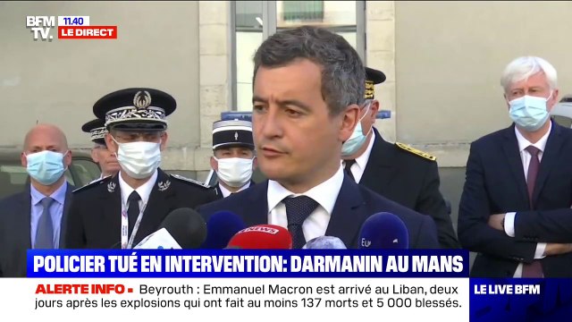 Policier tué au Mans: Gérald Darmanin déplore un drame qui touche tous les Français
