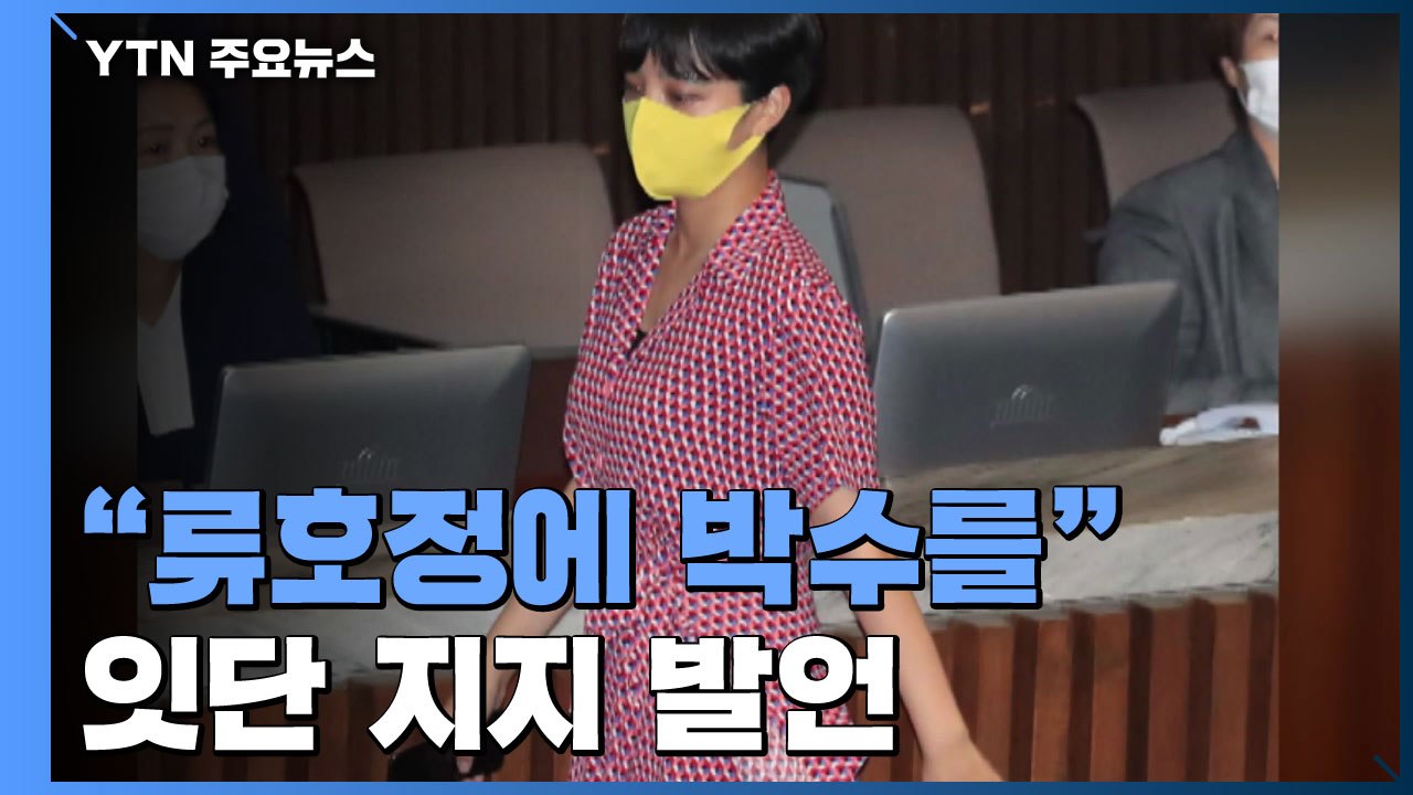 "류호정에 박수를" 잇단 지지 발언...통합당 "꼰대당" / YTN
