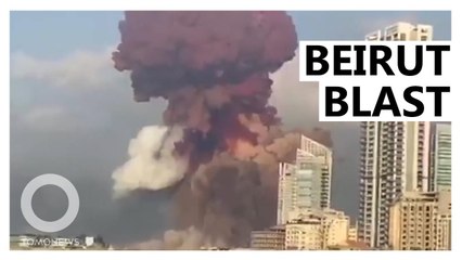 Скачать видео: Warehouse Storing Explosives Blamed for Beirut Explosion