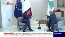 Beyrouth: Emmanuel Macron rencontre le président libanais Michel Aoun