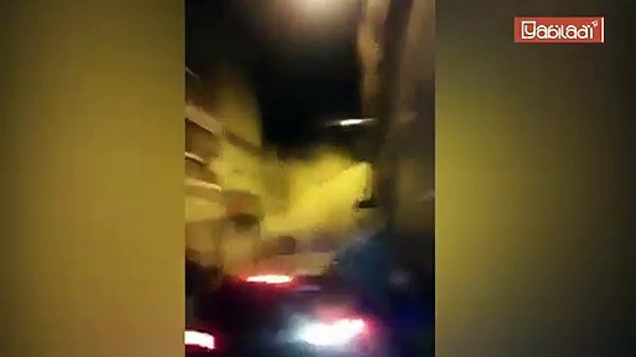 لحظة انهيار منزل بالدار البيضاء