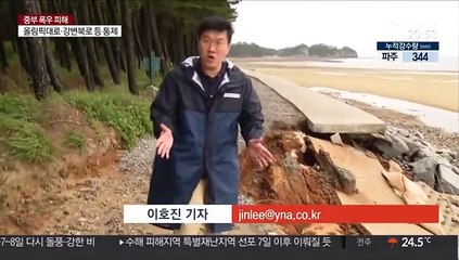 '폭우에 강풍까지'…충청과 강원 복구·수색 난항