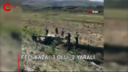 5 kişinin bulunduğu araç kaza yaptı! 3 ölü, 2 yaralı