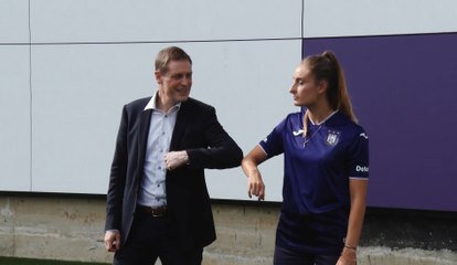 Premier entraînement à Anderlecht pour Tessa Wullaert
