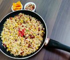 Mexican rice with tomato salsa