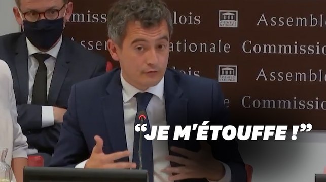 Darmanin s'étouffe quand il entend violences policières , l'expression passe mal