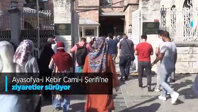 Ayasofya-i Kebir Cami-i Şerifi'ne ziyaretler sürüyor