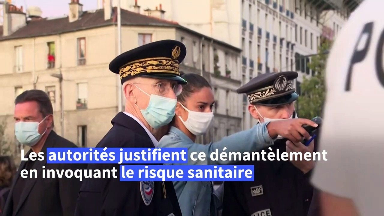 Seine-Saint-Denis: la police évacue le vaste campement de migrants d'Aubervilliers