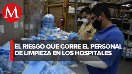 Personal de limpieza del IMSS pide apoyo por falta de lavacómodos en hospital