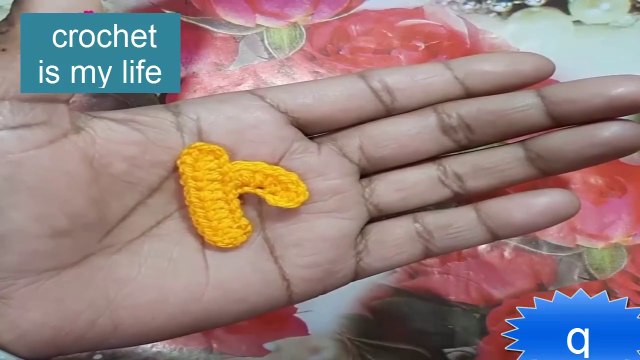 How To Crochet Amigurami Small Letter R-Tutorial-Hand Work-Embroidery work-Crafts