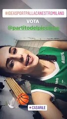 Valentina Vignali al fianco de 'Il Partito del Piccione'