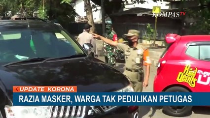 Kena Razia Masker, Penendara Ini Mengamuk Tak Mau Diberhentikan Petugas