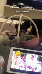 Lemina e Fanny Neguesha a casa con il piccolo Isaiah