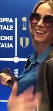 Diletta Leotta a San Siro per Inter-Cagliari